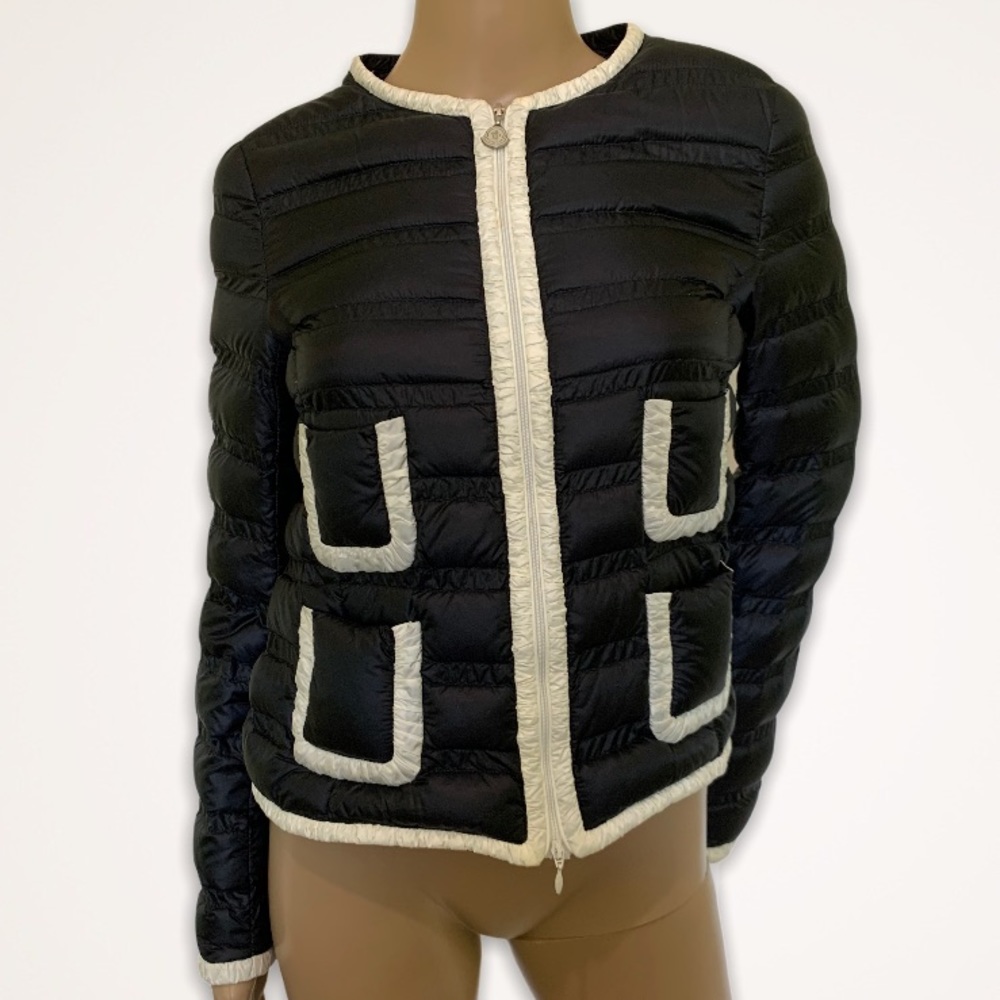 Moncler zip up down jacket puff lerissy giubbotto